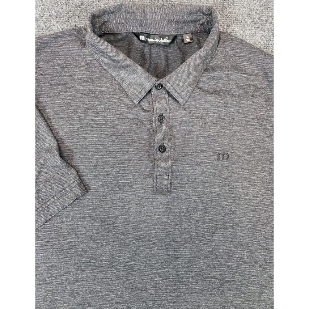 Travis Mathew Polo Shirt Mens XL‎ Gray Golf